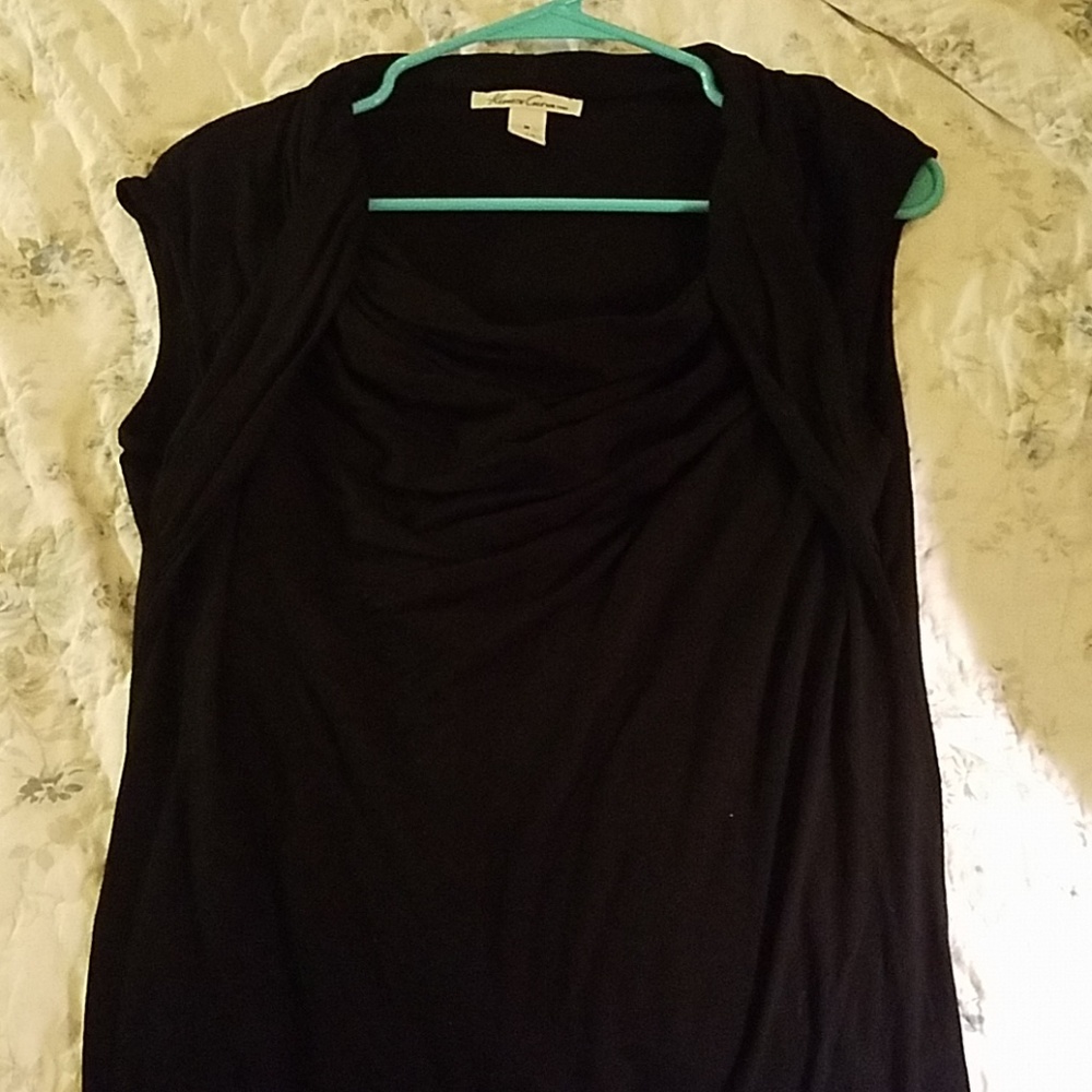 Kenneth Cole Black Sleeveless Top